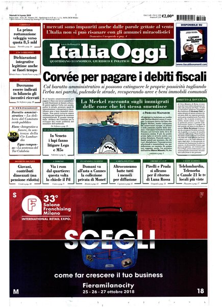 Italia oggi : quotidiano di economia finanza e politica